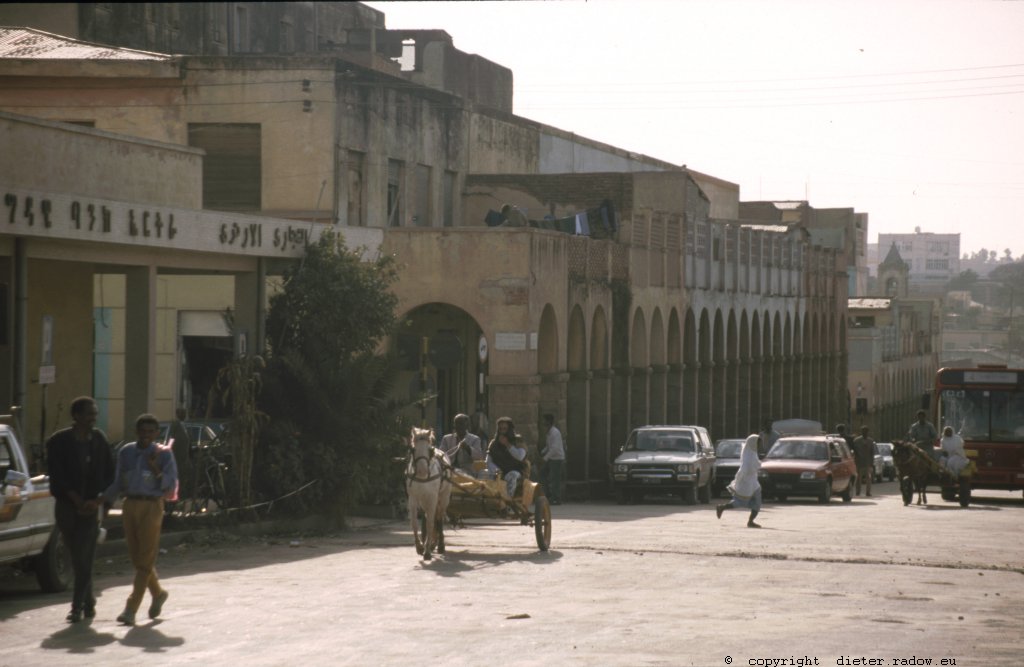 Eritrea 1997 – Asmara: Innenstadt<br />Eritrea 1997 – Asmara: City