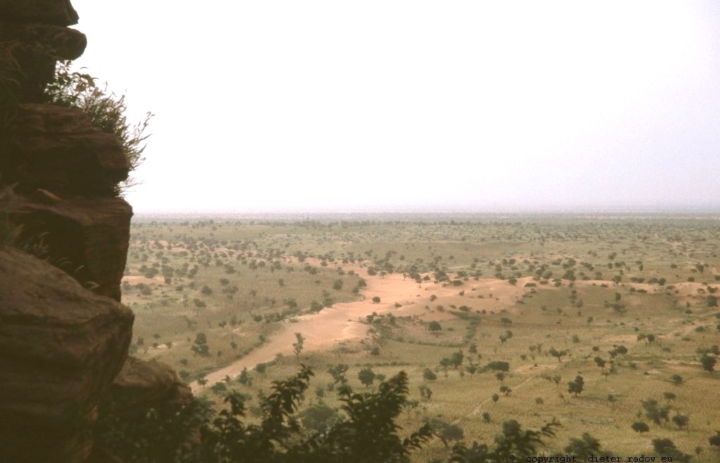 Mali Blick vom oberen Rand der Failaisse in die Sahelniederung